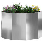 Fioriera Argento 60 x 60 x 35 cm Acciaio zincato