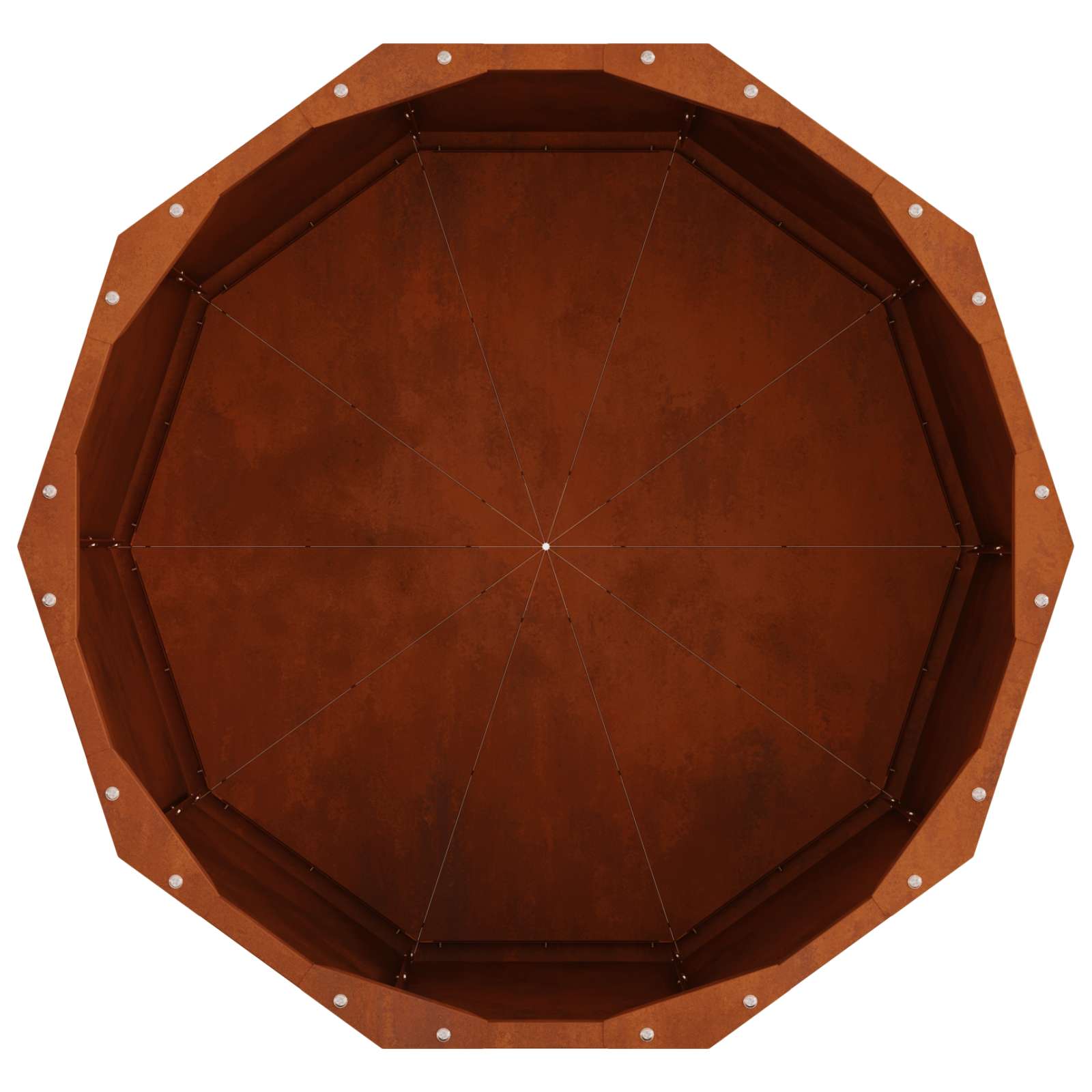 Fioriera Ruggine 60 x 60 x 35 cm