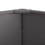 Fioriera Nero 120 x 120 x 50 cm Acciaio