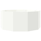 Fioriera Bianco 120 x 120 x 50 cm Acciaio
