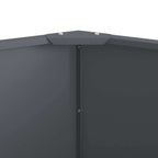 Fioriera Antracite 120 x 120 x 50 cm Acciaio