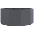 Fioriera Antracite 120 x 120 x 50 cm Acciaio
