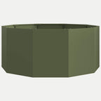 Fioriera Verde oliva 120 x 120 x 50 cm Acciaio