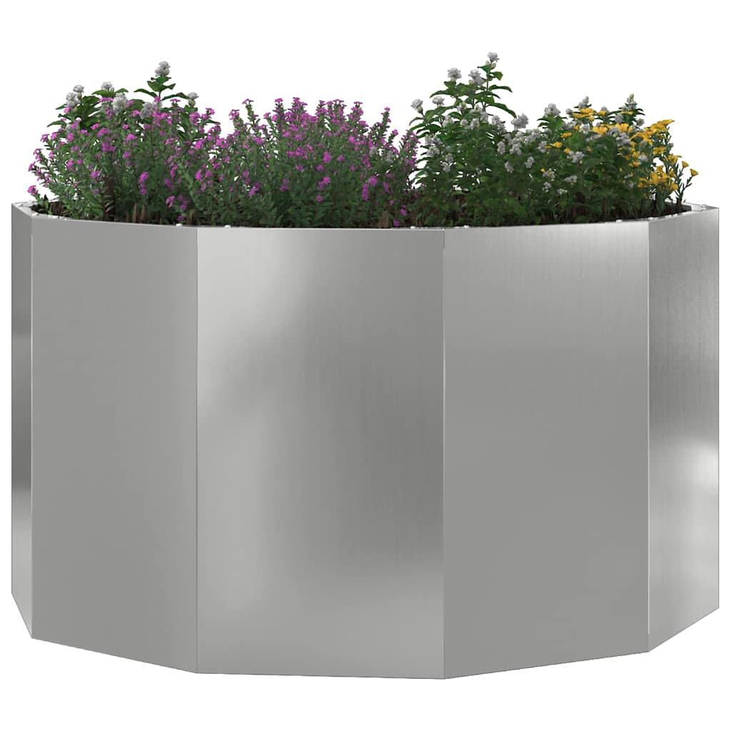 Fioriera Argento 90 x 90 x 50 cm Acciaio zincato