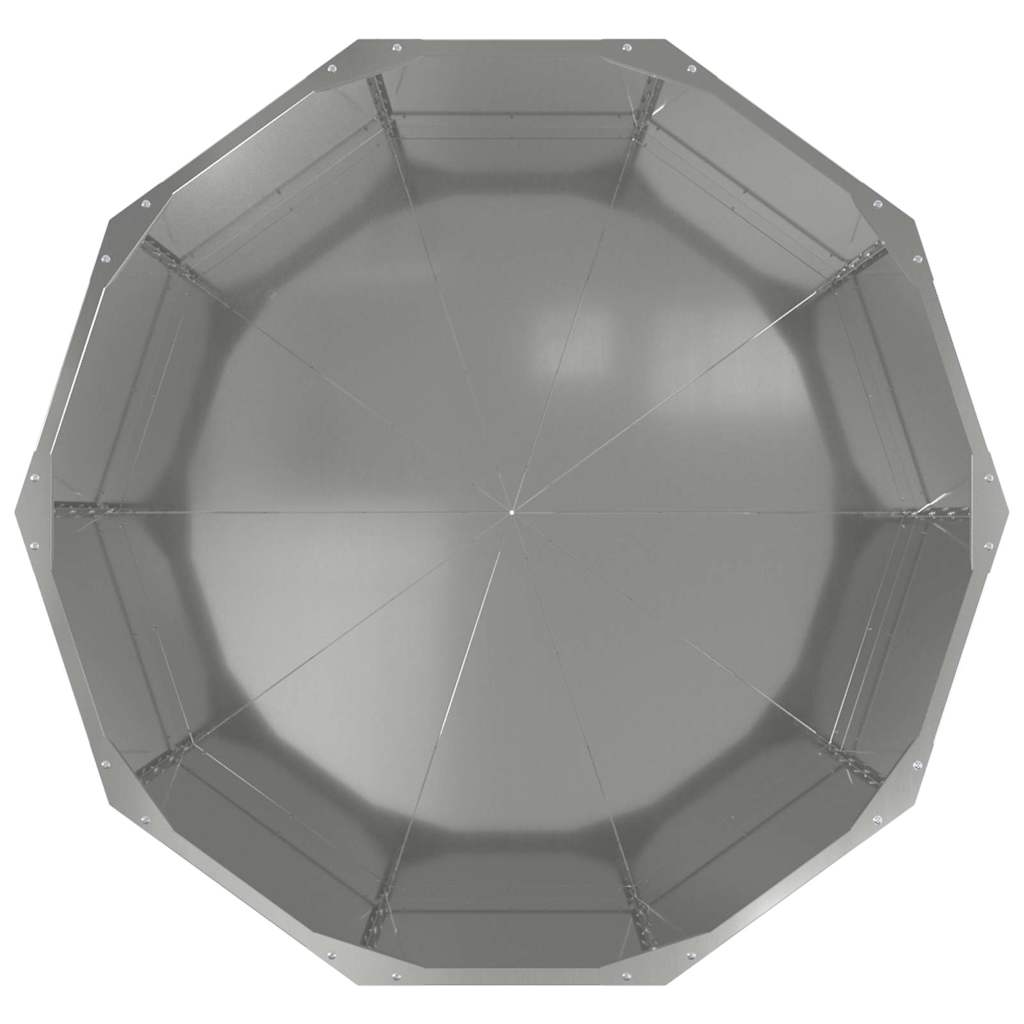 Fioriera Argento 90 x 90 x 50 cm Acciaio zincato