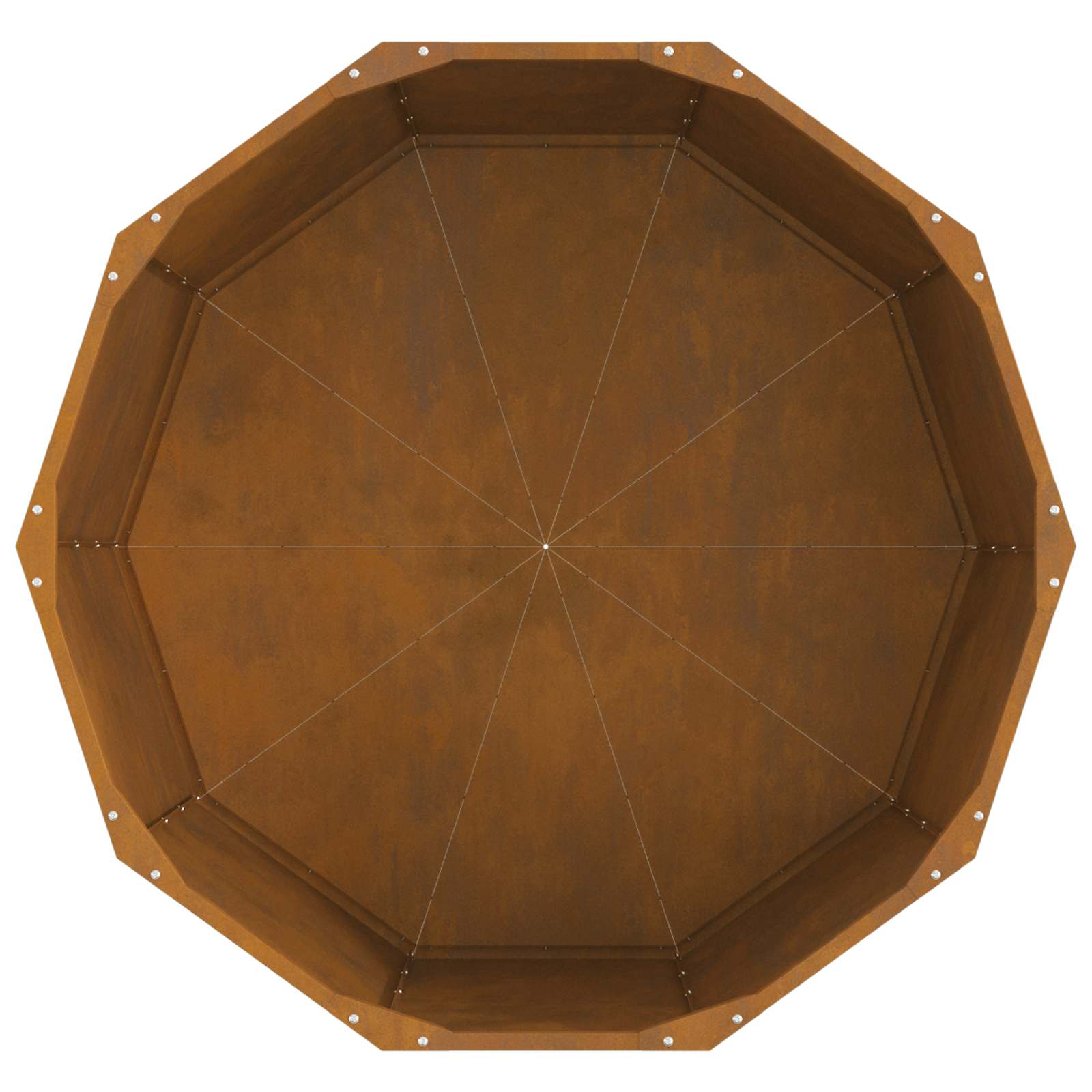 Fioriera Ruggine 90 x 90 x 50 cm
