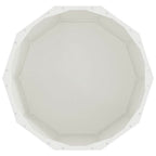 Fioriera Bianco 60 x 60 x 50 cm Acciaio