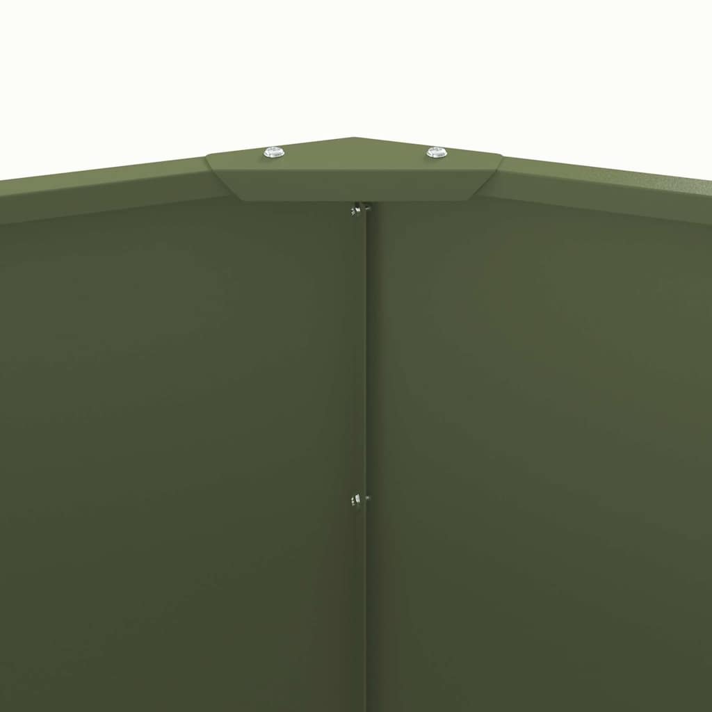 Fioriera Verde oliva 60 x 60 x 50 cm Acciaio