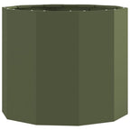 Fioriera Verde oliva 60 x 60 x 50 cm Acciaio
