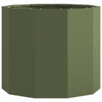 Fioriera Verde oliva 60 x 60 x 50 cm Acciaio