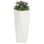 Fioriera Bianco 30 x 30 x 75 cm Acciaio
