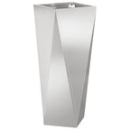 Fioriera Argento 30 x 30 x 75 cm Acciaio inossidabile