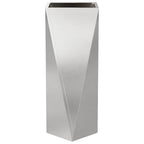 Fioriera Argento 30 x 30 x 75 cm Acciaio inossidabile