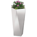 Fioriera Argento 30 x 30 x 75 cm Acciaio inossidabile