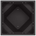 Fioriera Nero 40 x 40 x 75 cm Acciaio