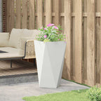 Fioriera Bianco 40 x 40 x 75 cm Acciaio