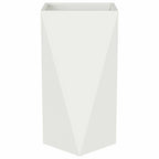Fioriera 2 pcs Bianco 40 x 40 x 75 cm Acciaio
