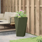 Fioriera Verde oliva 40 x 40 x 75 cm Acciaio