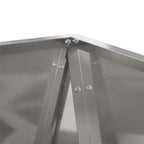 Fioriera 2 pcs Argento 40 x 40 x 75 cm Acciaio inossidabile