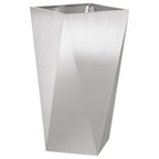 Fioriera 2 pcs Argento 40 x 40 x 75 cm Acciaio inossidabile