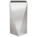 Fioriera 2 pcs Argento 40 x 40 x 75 cm Acciaio inossidabile