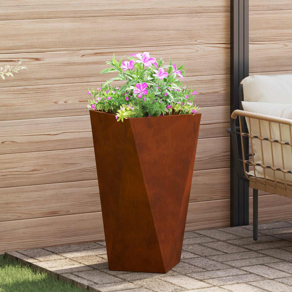 Fioriera 2 pcs Ruggine 40 x 40 x 75 cm