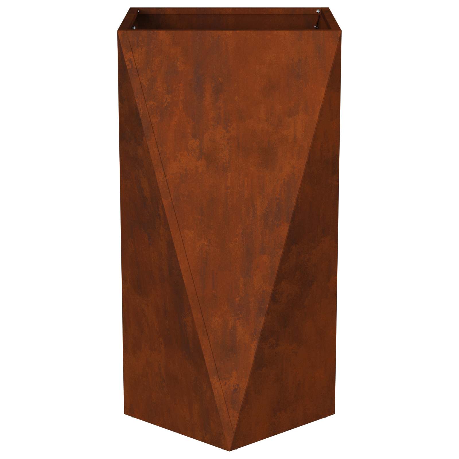 Fioriera 2 pcs Ruggine 40 x 40 x 75 cm