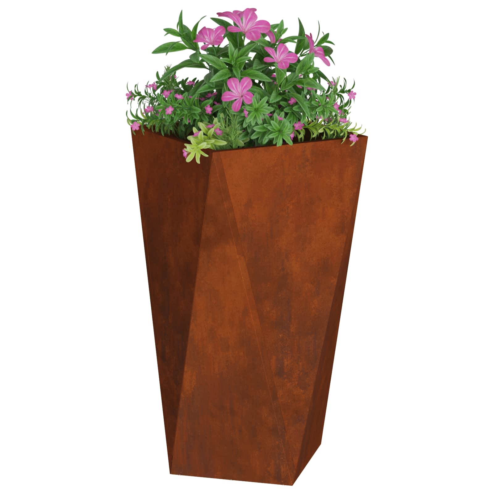 Fioriera 2 pcs Ruggine 40 x 40 x 75 cm