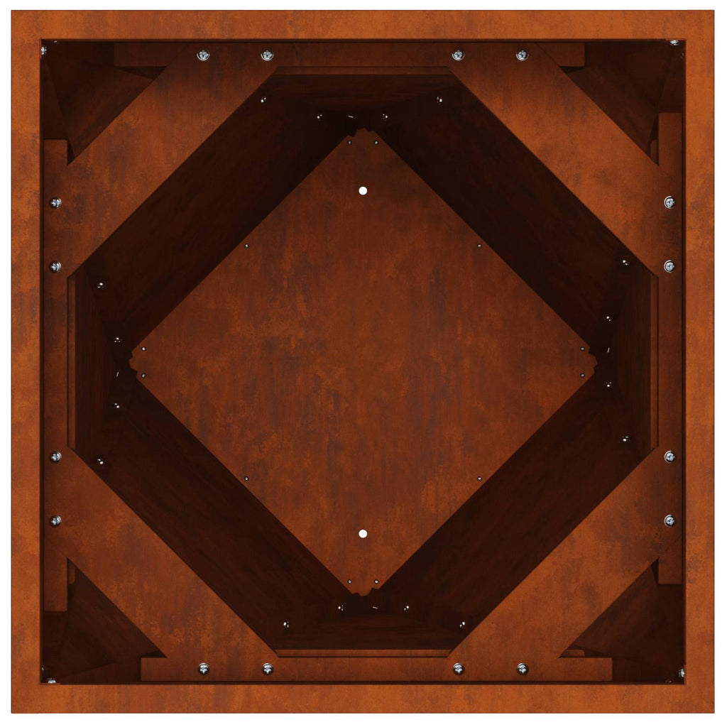 Fioriera 2 pcs Ruggine 40 x 40 x 75 cm
