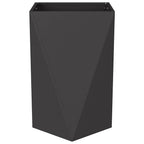 Fioriera 2 pcs Nero 50 x 50 x 75 cm Acciaio