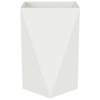 Fioriera Bianco 50 x 50 x 75 cm Acciaio