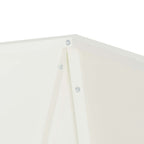 Fioriera 2 pcs Bianco 50 x 50 x 75 cm Acciaio