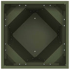Fioriera Verde oliva 50 x 50 x 75 cm Acciaio