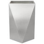 Fioriera Argento 50 x 50 x 75 cm Acciaio inossidabile