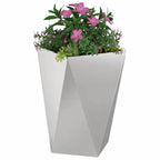 Fioriera Argento 50 x 50 x 75 cm Acciaio inossidabile