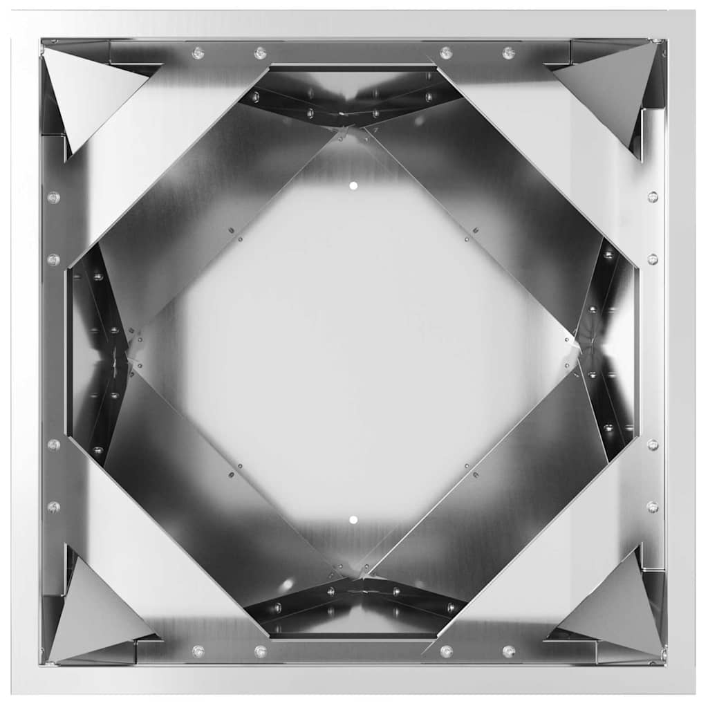 Fioriera Argento 50 x 50 x 75 cm Acciaio zincato