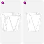 Fioriera 2 pcs Argento 50 x 50 x 75 cm Acciaio zincato