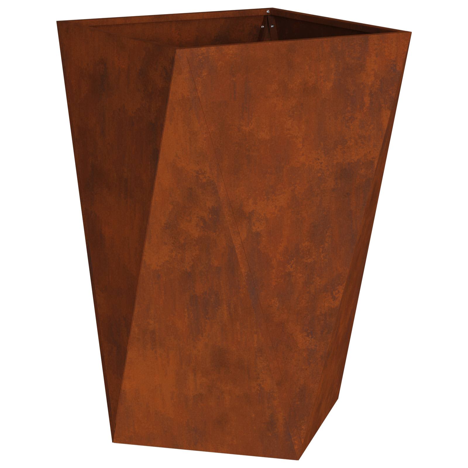 Fioriera 2 pcs Ruggine 50 x 50 x 75 cm