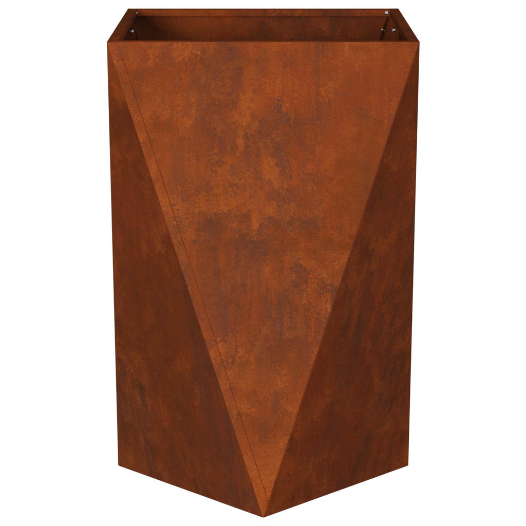 Fioriera 2 pcs Ruggine 50 x 50 x 75 cm