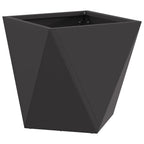 Fioriera Nero 30 x 30 x 30 cm Acciaio