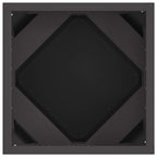 Fioriera 2 pcs Nero 30 x 30 x 30 cm Acciaio