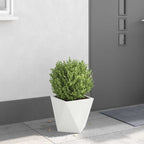 Fioriera Bianco 30 x 30 x 30 cm Acciaio