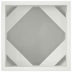 Fioriera 2 pcs Bianco 30 x 30 x 30 cm Acciaio