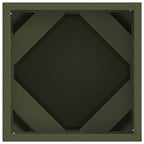 Fioriera Verde oliva 30 x 30 x 30 cm Acciaio