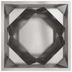 Fioriera 2 pcs Argento 30 x 30 x 30 cm Acciaio inossidabile