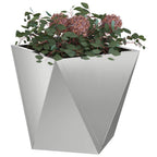 Fioriera Argento 30 x 30 x 30 cm Acciaio zincato