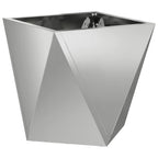 Fioriera 2 pcs Argento 30 x 30 x 30 cm Acciaio zincato