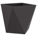 Fioriera Nero 40 x 40 x 40 cm Acciaio