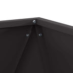 Fioriera 2 pcs Nero 40 x 40 x 40 cm Acciaio
