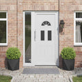 Fioriera 2 pcs Nero 40 x 40 x 40 cm Acciaio